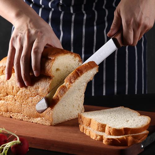十八子作面包刀 切吐司切片器 烘焙锯齿刀 不锈钢切片不易掉渣刀